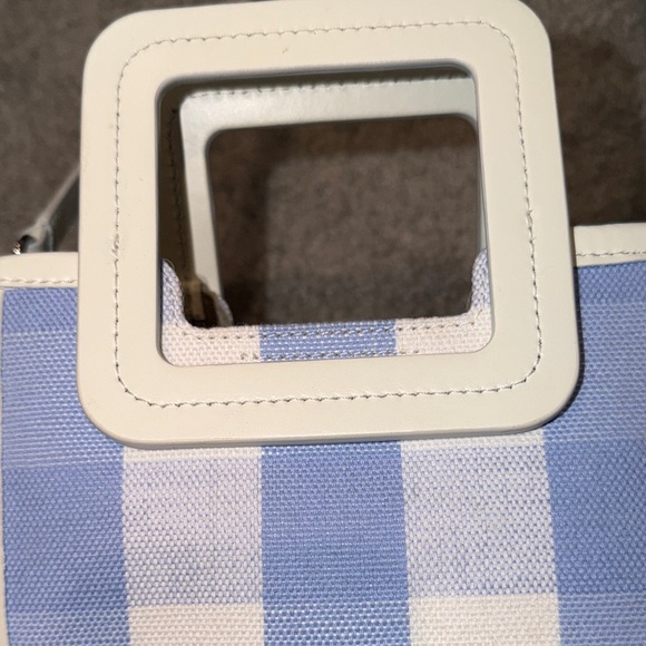 STAUD Mini Shirley Bag Sky Gingham EUC - Picture 8 of 12